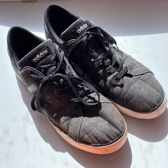 Adidas Shoes | Adidas Mens Seeley Skate Shoes Athleisure Flat Casual Gray Black Sneakers Rubber | Color: Black/Gray | Size: 11 | Danners06's Closet